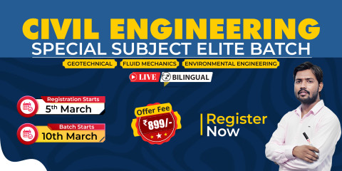 Civil Engineering  (Geotechnical, Fluid Mechanics, Environmental Eng.) Elite Batch