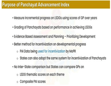 Panchayat Advancement Index (PAI)