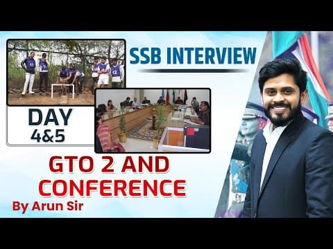 GTO 2 || Personal Interview || SSB Interview | Day 4 & 5 || By Arun Sir #ssbinterview #defence #kgs