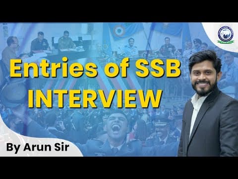 SSB Interview Entries || Direct || Serving Person Entry || By Arun Sir #kgsdefence #ssbinterview